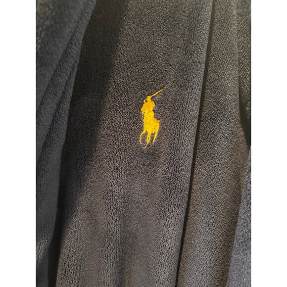 Polo Ralph Lauren Plush Fleece Robe – Navy One Size WinterEssentials HolidayGift - Picture 8 of 8